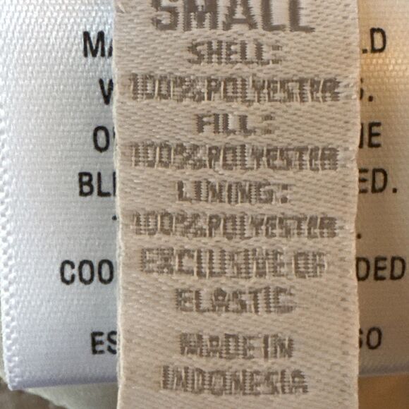 Charter Club Reversible Vest Animal Print / Beige Soft Pockets Quilted Zip Sz S - Picture 8 of 13